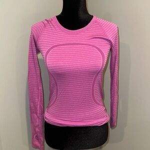 Pink lululemon long sleeve